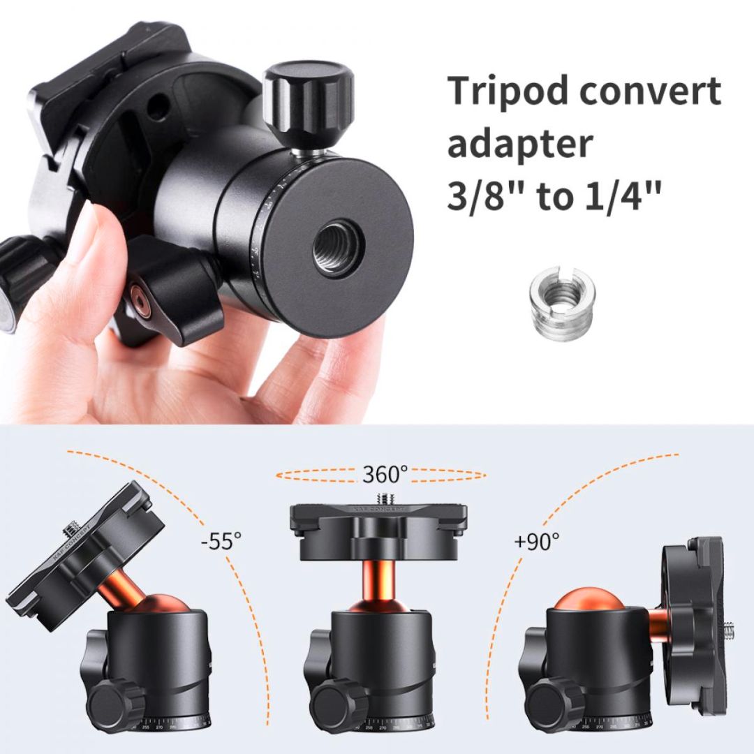 K&F Concept Professional BH-25 Tripod Monopod Ball Head KF31.029V3 - 5